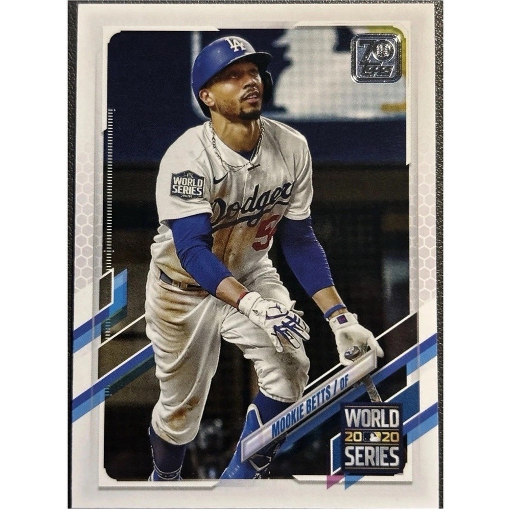 2021 Topps World Series Highlights Mookie Betts #15 Los Angeles Dodgers Card! - Picture 1 of 1